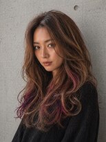 アボヘアー(Abo hair)&nbsp;韓国風ヘアフェアリーレイヤーロングヘアグレージュくびれヘア