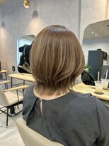 ヘイリー(HAILEY) ミディアムレイヤー×イエローベージュ