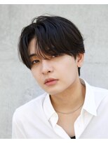 CITY men's メンズサロン/ニュアンスパーマ/フェザーパーマ/ダウンパーマ&nbsp;韓国メンズヘア　センターパート　カルマパーマ