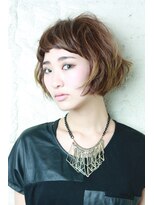 ペネロープ(Penelope)&nbsp;【新宿PENELOPE】外国人風ショートバンググラーデーションボブ！