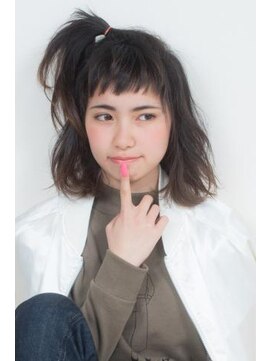 クアトログランシュ 水戸店(QUATRO×GranCieux) ざっくりバングボブ
