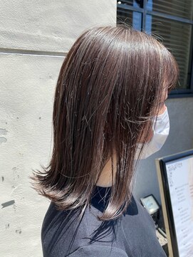 ソワン ドゥ ブレス 今里店(soin de brace) 暗髪透明感　シャドールーツグレー