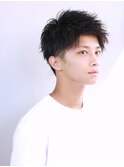 夏の男髪【爽やかアップバングショート】