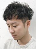 キムタク風/マッシュ/スパイラルパーマ/ツーブロック/黒髪○