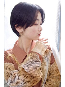 グランアージュ 船橋南口店(grandage) 前髪なしショート/ハンサムショート/ネイビーアッシュ髪質改善t6