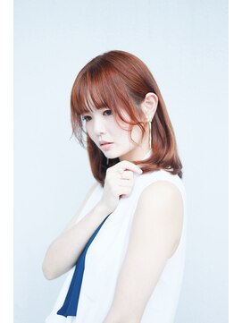 マッシュアンドマッシュアヴェダ ららぽーと福岡店(mash&mash AVEDA) オレンジベージュ☆大人可愛いレイヤー髪質改善　白髪ぼかし