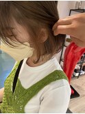インナーカラーミルクベージュイヤリングカラーハイトーンカラー