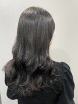 ベルポ(Bellpo)&nbsp;大人可愛い秋色ブルーグレージュ×韓国巻き×20代30代40代