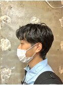 メンズマッシュパーマ波巻きツイストスパイラルパーマ札幌大通