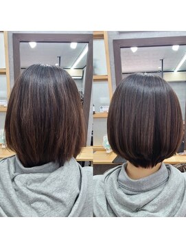 ナチュラル 泉中央店(Natural) 縮毛矯正×ショート