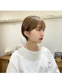 [代々木]ナチュラルピンクスイートAラインの甘辛ショートボブ