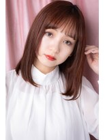 カバーヘア ブリス 大宮西口(COVER HAIR bliss)&nbsp;段カットベビーピンクツヤ髪前下がりレイヤーY大宮20代30代40代