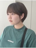 モードに大人可愛いダークアッシュイメチェンショートボブ