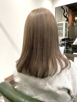 リノナ(Linona)&nbsp;☆小顔効果カット インナーカラー グレーベージュ 髪質改善 韓国