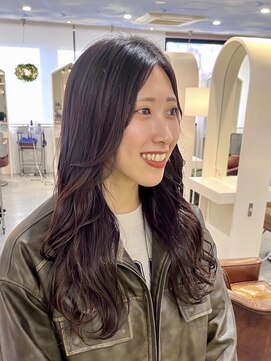 ギグス 栄店(gigs) ダークブラウン＋レイヤーカット