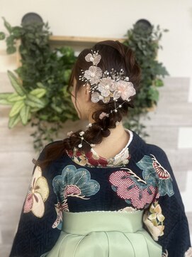 ロカット サロン(Roquat Salon) 袴着付けとあみおろしアレンジ【立川/七五三/成人式/浴衣/国立】