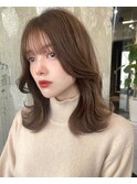 ワンカール/レイヤーロング/顔周りカット/くびれレイヤー/ミディ