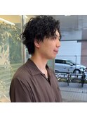 波巻きパーマ