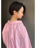 【morio池袋】大人可愛い黒髪前下がりショート♪
