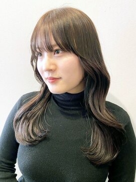 カノエ 下関熊野店(canoe) 韓国ヘア　くびれヘア　顔周りカット　艶感　グレージュカラー
