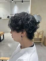 ビューバイネオリーブ 用賀店(Beau'r by neolive)&nbsp;アッシュブラックカルマパーマベリーショートダークアッシュ