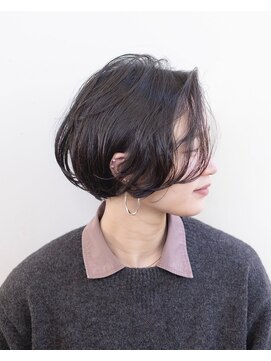 ルプラ ブリリアント(le-pla brilliant) センターパート/パーマ/ショートボブ/ボブ/黒髪/豊橋/豊川/田原