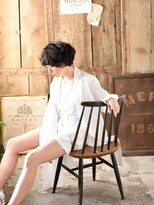 カバーヘア ブリス 志木南口駅前店(COVER HAIR bliss)&nbsp;ひし形レイヤーカットくせ毛風ふわふわ抜け感ショートtk7志木