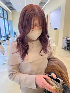 スニュウ(snuw) 【snuw_ayano】ピンクラベンダー/ワインレッド/韓国風巻き