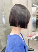 イメチェン/ホワイトブロンド/外ハネボブ/美髪/栄/矢場町r85