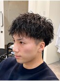 マッシュ×メンズパーマ×ツイストスパイラル」