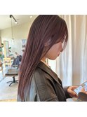 透け感ラベンダーグレーカラー
