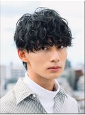 渋谷波巻きスパイラルパーマシャドウパーママッシュウルフ
