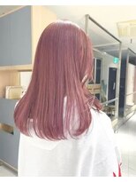 ヘアサロンガリカアオヤマ(hair salon Gallica aoyama)&nbsp;透明感のあるラベンダーピンクでガーリースタイル