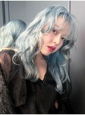 ミディアムボブ顔周りレイヤー韓国ヘアおくれ毛_F0631