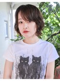 ゆるいかるいショートボブパーマ