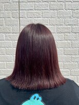 ミミックヘアー(MiMic hair)&nbsp;外はねミディアム、暖色カラー【桐生/みどり市】