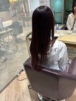 ファースト 仙台店(first) くびれヘア/アプリコットオレンジ/ハイライトカラー/広瀬通り