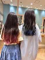 カシータ ヘア リゾート イオンモール熱田店(Casita hair resort)&nbsp;キッズカット×裾カラー×仲良しスタイル×ケアブリーチ×キャワ