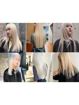 ダメージを抑えつつ”理想のホワイトブロンド”を実現できるサロン◎最新ケアブリーチ技術×抜群のデザイン