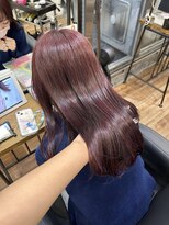 マリアバイアフロート(Maria by AFLOAT)&nbsp;〈藤間〉ブリーチなし/カシスピンク/大人かわいい/ダブルカラー