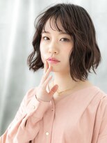 ドクターズ サロン ラブ(Dr's Salon LAB)&nbsp;暖色系カラーフェミニンゆる巻ボブディs古河20代30代40代