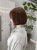 グラフ 日本橋(GRAFF) 丸みボブ/ミニボブ/オリーブグレージュ/透明感カラー/艶髪/20代