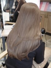 ラボヌールヘアーレーヴ 池袋店(La Bonheur hair reve)&nbsp;【志村】ブリーチ無しダブルカラー/ミルクティーベージュ