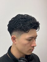 プレミアムバーバー 赤坂店(PREMIUM BARBER produce by HIRO GINZA)&nbsp;ウェーブフェードショート