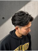 毛流れパーマ