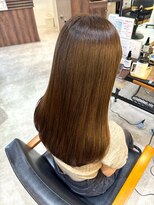 オーバルヘアー(OVAL hair) 透明感ブラウン/セミロング/ストレート