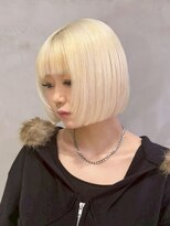 アルバム 銀座(ALBUM GINZA)&nbsp;ボブミディアムベージュブリーチ_ba593332