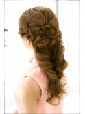 結婚式☆二次会★CHARMERルーズ編込みスタイルヘアセット