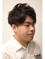 ヘアメイク グリーン アール(HAIR MAKE Green R)&nbsp;メンズナチュラルツーブロックパーマ