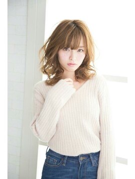 アッシュ 日野店(Ash) ゆるふわ無造作ミディ